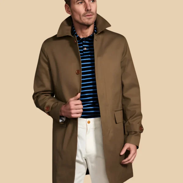 Classic Tan Cotton Trench Coat
